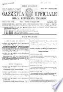 Gazzetta ufficiale della Repubblica italiana. Parte prima, serie generale