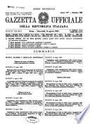 Gazzetta ufficiale della Repubblica italiana. Parte prima, serie generale