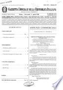 Gazzetta ufficiale della Repubblica italiana. Parte seconda, foglio delle inserzioni