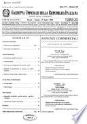 Gazzetta ufficiale della Repubblica italiana. Parte seconda, foglio delle inserzioni