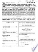 Gazzetta ufficiale della Repubblica italiana. Parte seconda, foglio delle inserzioni