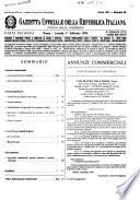 Gazzetta ufficiale della Repubblica italiana. Parte seconda, foglio delle inserzioni