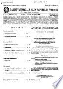 Gazzetta ufficiale della Repubblica italiana. Parte seconda, foglio delle inserzioni