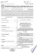 Gazzetta ufficiale della Repubblica italiana. Parte seconda, foglio delle inserzioni