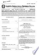Gazzetta ufficiale della Repubblica italiana. Parte seconda, foglio delle inserzioni