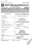 Gazzetta ufficiale della Repubblica italiana. Parte seconda, foglio delle inserzioni