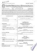 Gazzetta ufficiale della Repubblica italiana. Parte seconda, foglio delle inserzioni