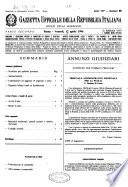 Gazzetta ufficiale della Repubblica italiana. Parte seconda, foglio delle inserzioni