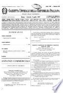 Gazzetta ufficiale della Repubblica italiana. Parte seconda, foglio delle inserzioni