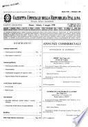 Gazzetta ufficiale della Repubblica italiana. Parte seconda, foglio delle inserzioni