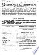 Gazzetta ufficiale della Repubblica italiana. Parte seconda, foglio delle inserzioni