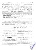Gazzetta Ufficiale Della Republica Italiana