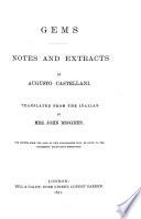 Gems; Notes and Extracts