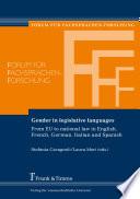 Gender in legislative languages