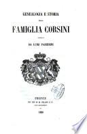 Genealogia e storia della famiglia Corsini