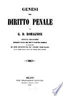 Genesi del diritto penale