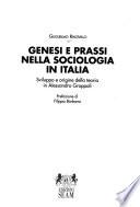 Genesi e prassi nella sociologia in Italia