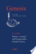 Genesis. Rivista della Società italiana delle storiche (2016) Vol. 15/1