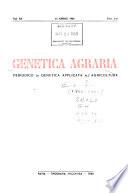 Genetica agraria