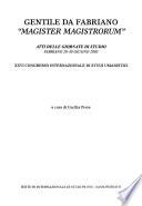 Gentile da Fabriano magister magistrorum
