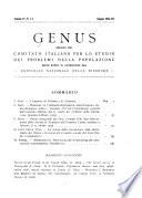 Genus organo del Comitato italiano per lo studio dei problemi della popolazione