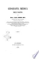Geografia medica dell'Egitto Elia Rossi Bey