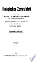 Geologisches Zentralblatt
