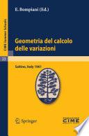 Geometria del calcolo delle variazioni