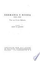 Germania e Russia, 1921-1941
