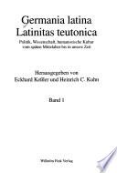 Germania latina - Latinitas teutonica