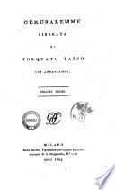 Gerusalemme Liberata di Torquato Tasso Con Annotazioni