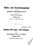 Gesetz- und Verordnungsblatt für die Gefürstete Grafschaft Tirol und das Land Vorarlberg