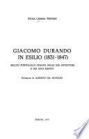 Giacomo Durando in esilio (1831-1847)