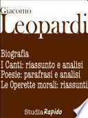Giacomo Leopardi. Biografia e poesie: parafrasi e analisi