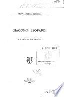 Giacomo Leopardi in cerca di un impiego