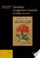 Giardinieri ed esposizioni botaniche in Italia, 1800-1915