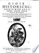 Gioie historiche, aggiunte alla prima \-seconda! parte delle Vite di Plutarco, da Oratio Toscanella della famiglia di maestro Luca fiorentino. ..