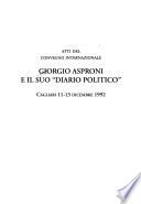 Giorgio Asproni e il suo diario politico