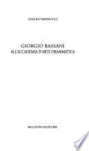 Giorgio Bassani all'Accademia d'arte drammatica
