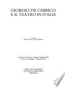 Giorgio de Chirico e il teatro in Italia