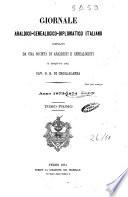 Giornale araldico, genealogico, diplomatico italiano