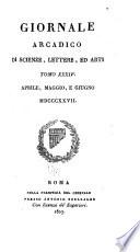 Giornale arcadico di scienze, lettere, ed arti