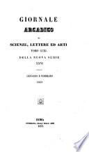 Giornale arcadico di scienze, lettere ed arti