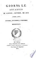 Giornale arcadico di scienze, lettere ed arti