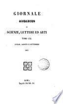 GIORNALE ARCADICO DI SCIENZE, LETTERE ED ARTI.
