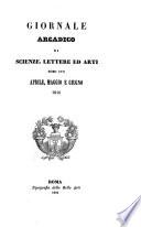 Giornale arcadico di scienze, lettere, ed arti
