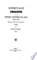 Giornale arcadico di scienze, lettere, ed arti