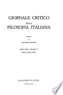 Giornale critico della filosofia italiana
