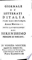Giornale de'letterati d'Italia