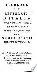 Giornale de' letterati d'Italia